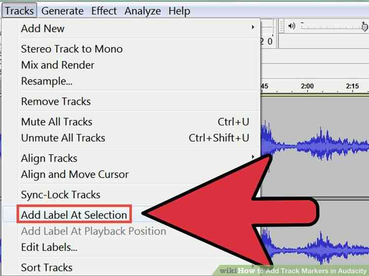 Image intitulée Ajouter une Piste de Marqueurs dans Audacity Étape 3